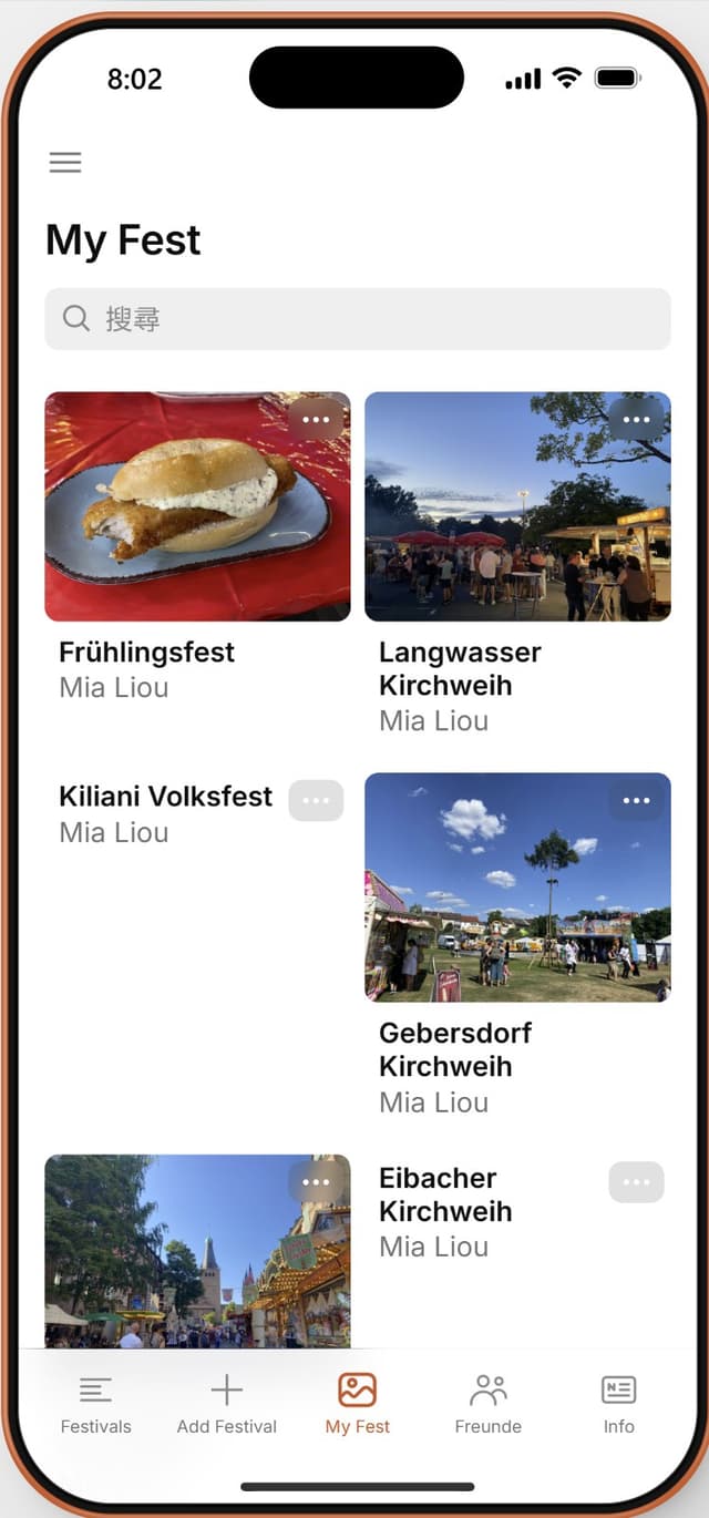 My Fest grid